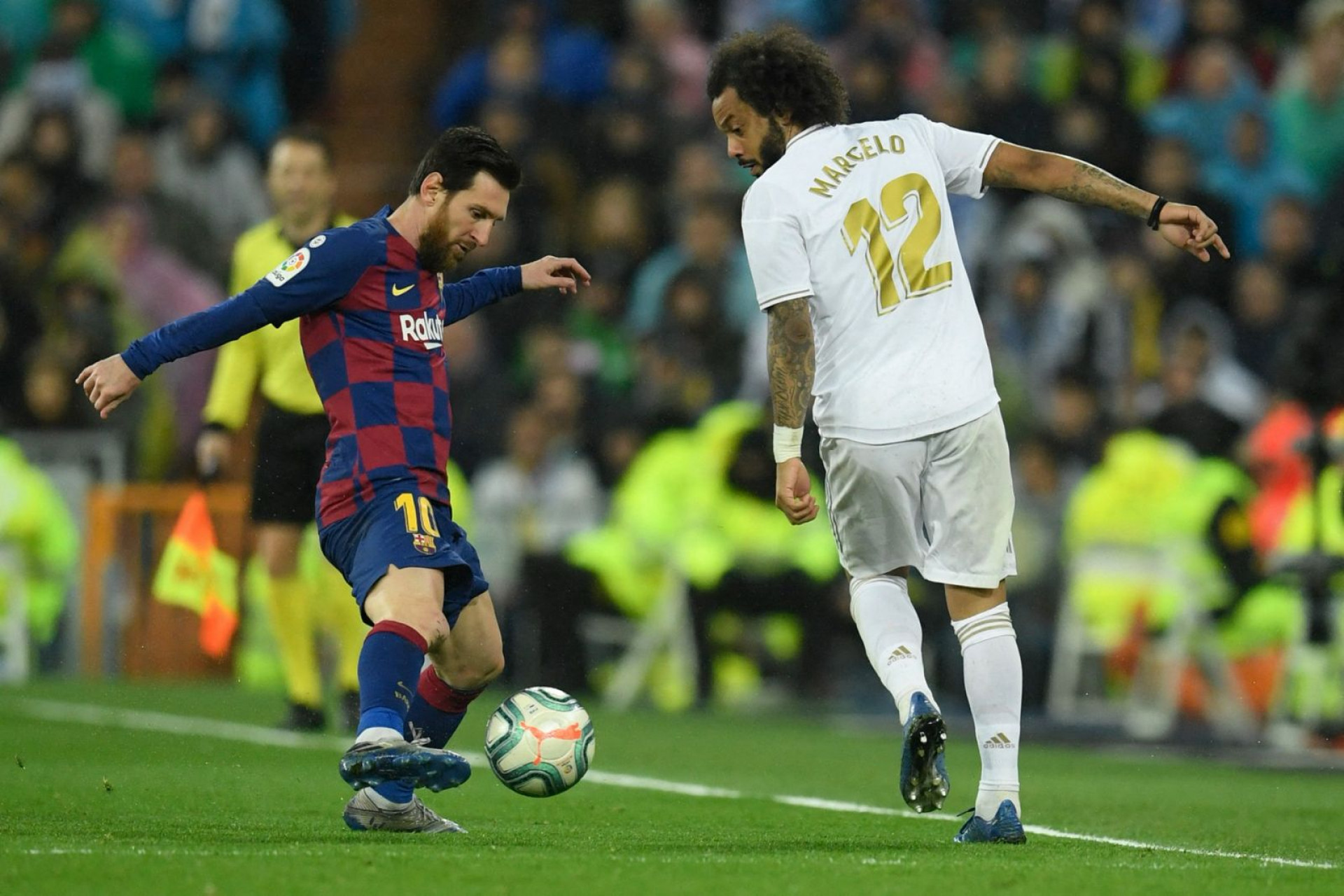 Marcelo aponta Messi como rival mais difícil de marcar: 'Procurando ele até hoje'