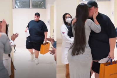 Vídeo: Gordão da XJ recebe alta e ganha o carinho da noiva