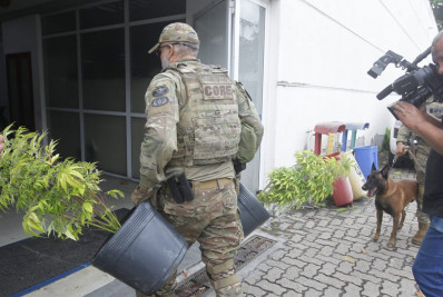 Confira fotos da apreensão da plantação de maconha em Realengo