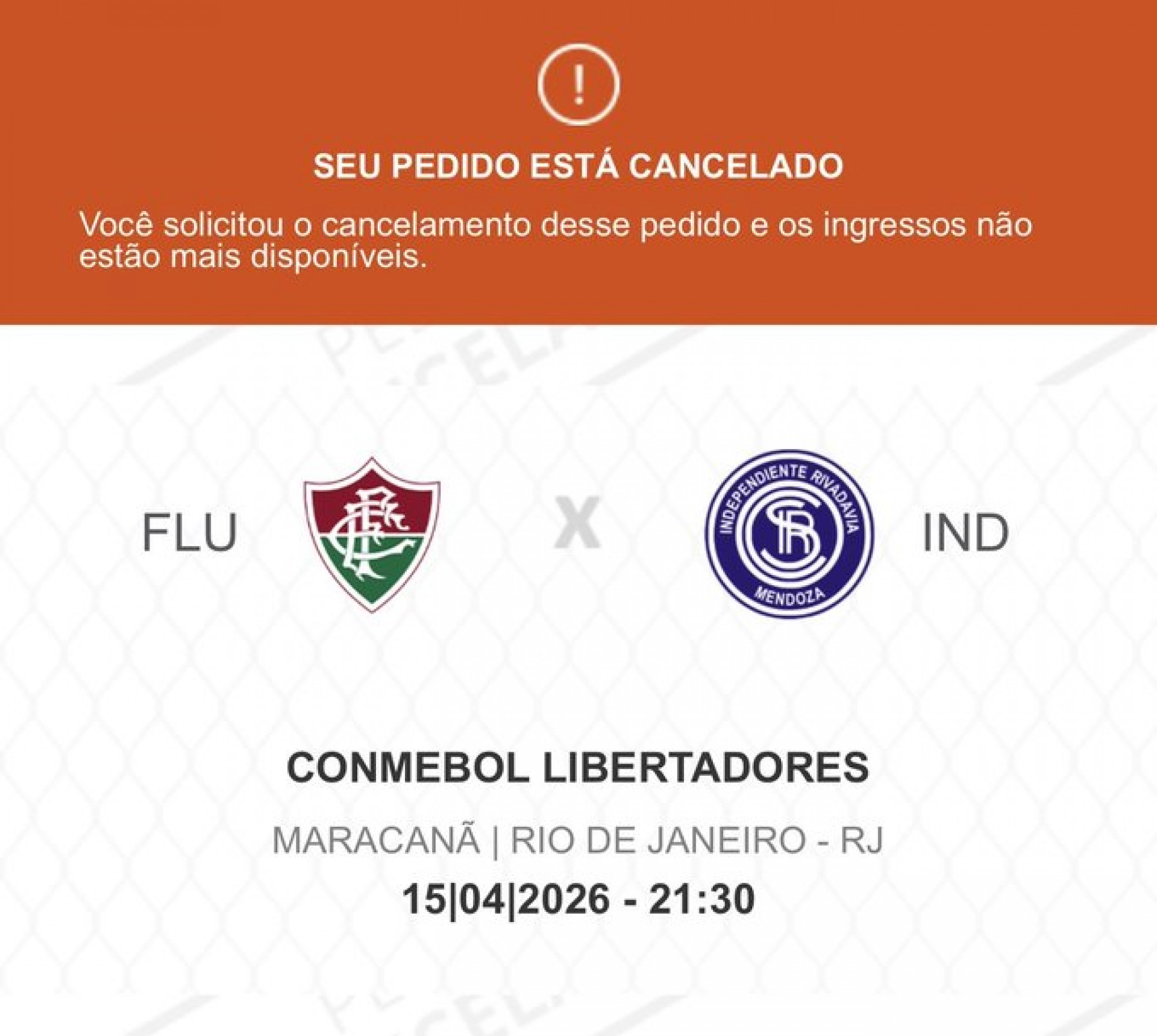 Torcedor do Fluminense desistiu de ir ao primeiro jogo no Maracanã pela Libertadore4s de 2026 - Reprodução de rede social  / X