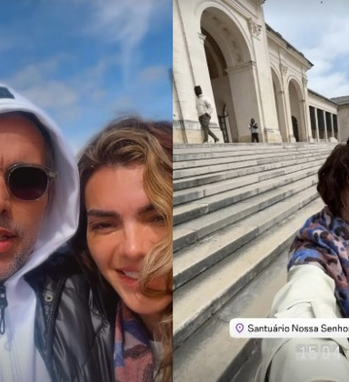 Kelly Key e Mico Freitas visitam Santuário de Fátima