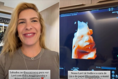 Lore Improta exibe rosto do filho em ultrassom: 'Lindão'