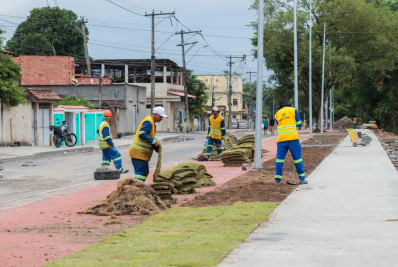 Obras do trecho 6 do MUVI já mudam o bairro de Santa Luzia