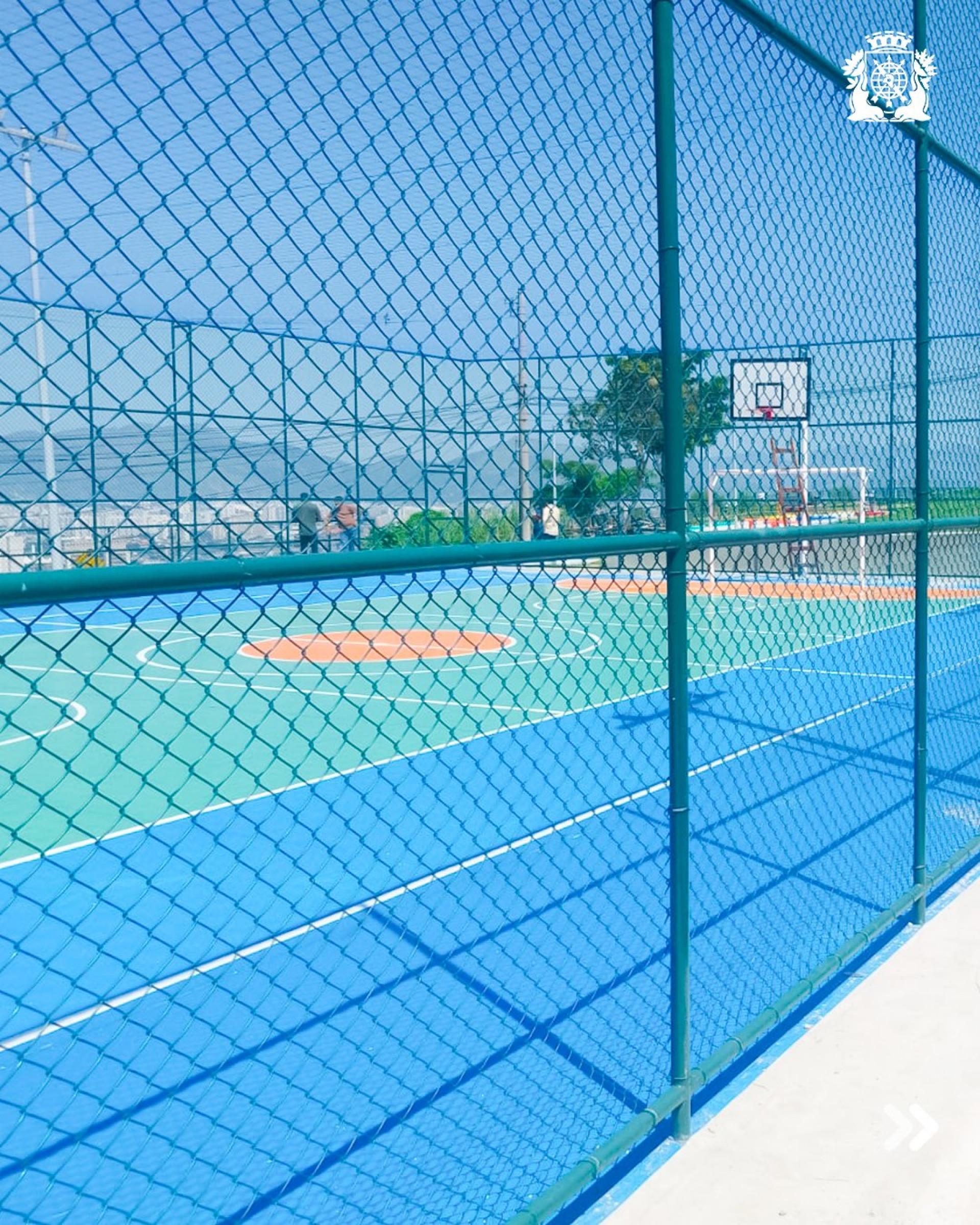 Morro do Adeus, no Complexo do Alemão, ganhou novo espaço de lazer - Divulgação / Prefeitura do Rio