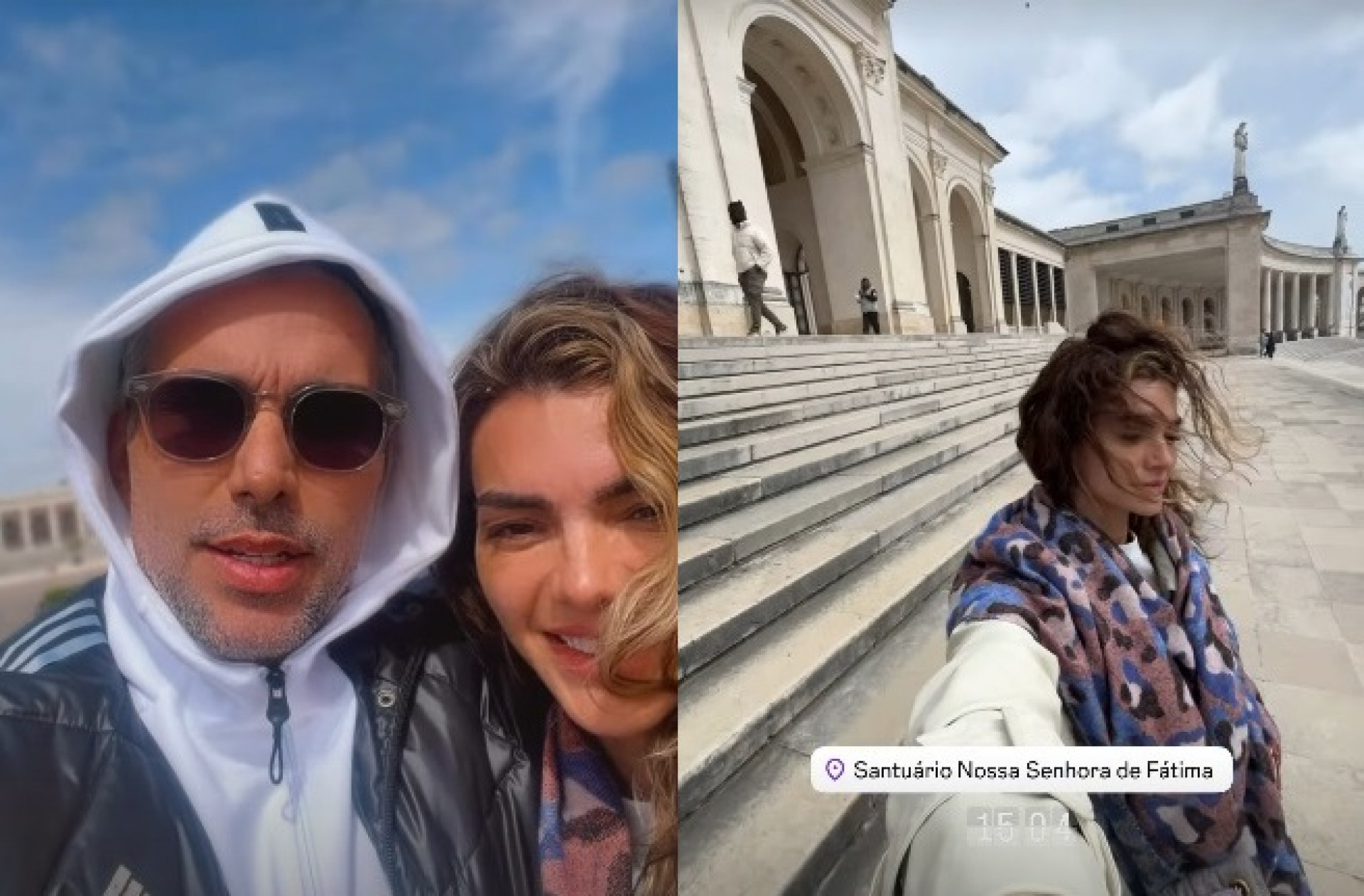 Mico Freitas e Kelly Key foram ao Santuário de Fátima  - Reprodução/Instagram 