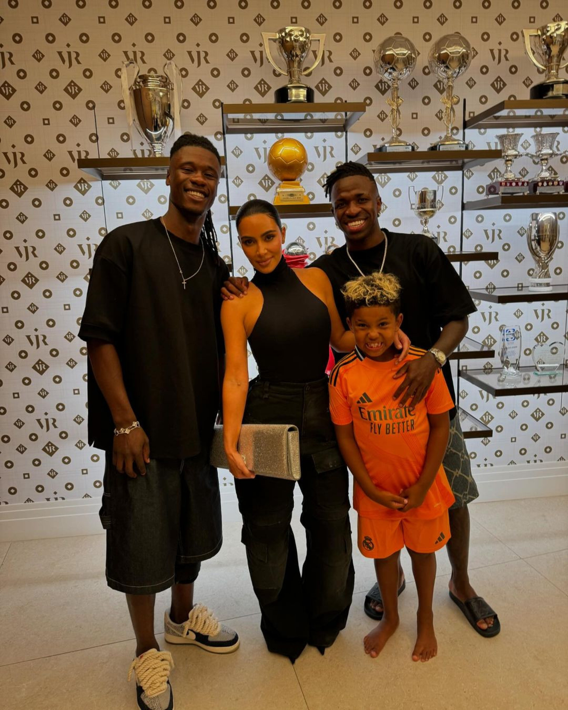 Vini Jr. já recebeu visita Kim Kardashian em casa  - Reprodução/Instagram 