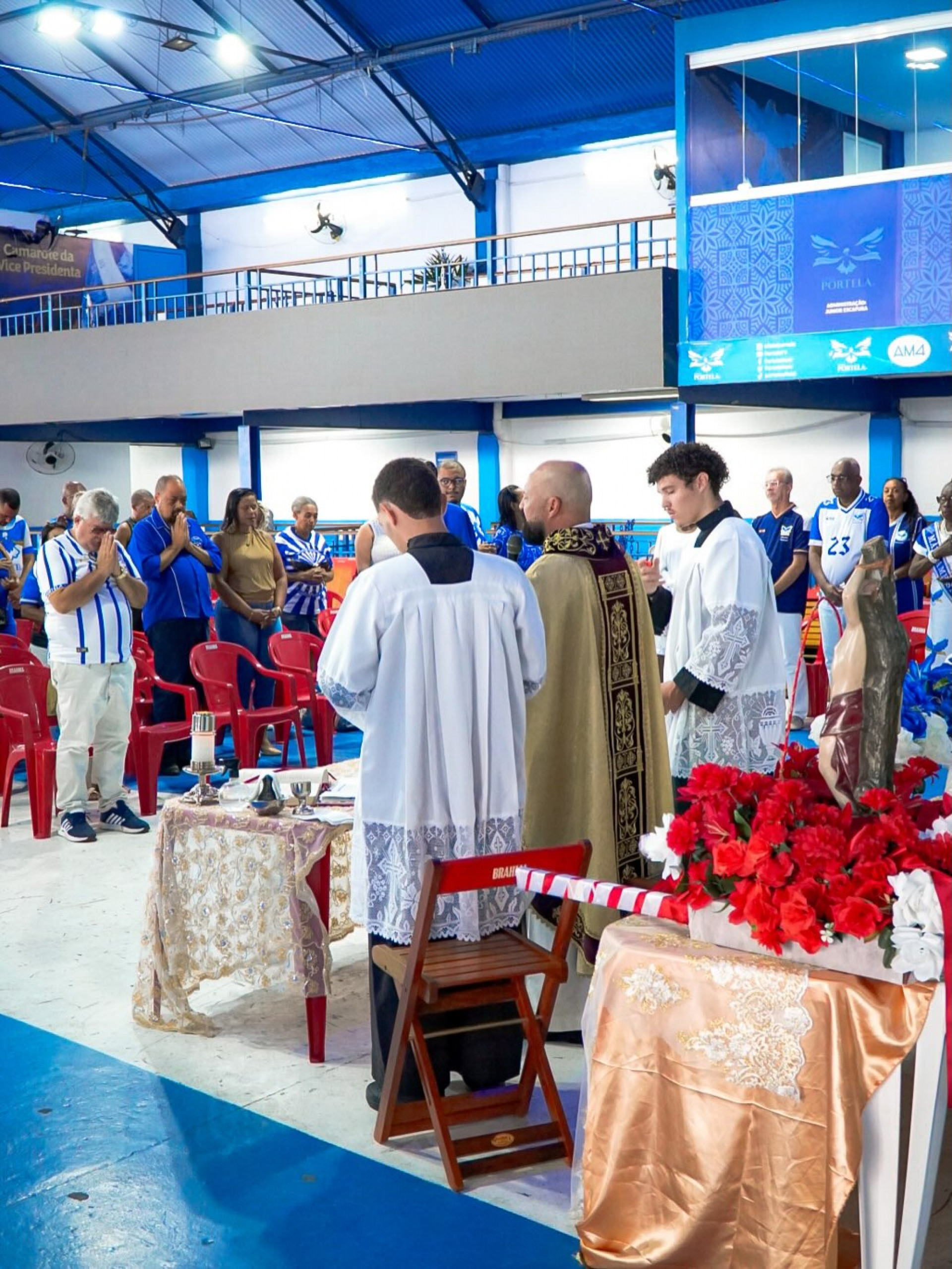 Ato religioso marcou a festividade de 103 anos da Portela  - Reprodução/Instagram 