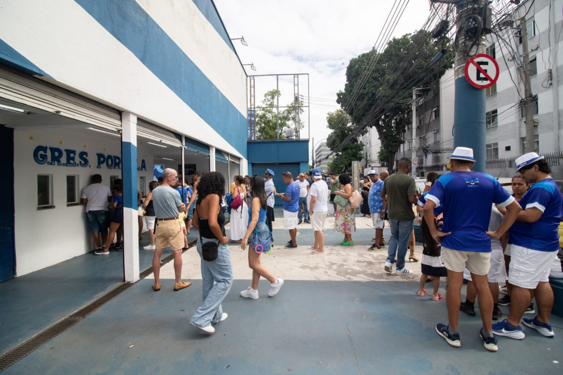 Quadra da Portela recebeu público para festividade de 103 anos da agremiação  - Érica Martin / Agência O Dia 