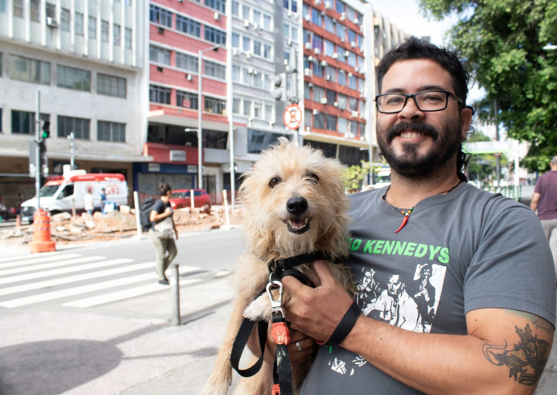 João Paulo Fonseca elogiou intervenções para construção de ciclovia - Érica Martin / Agência O Dia
