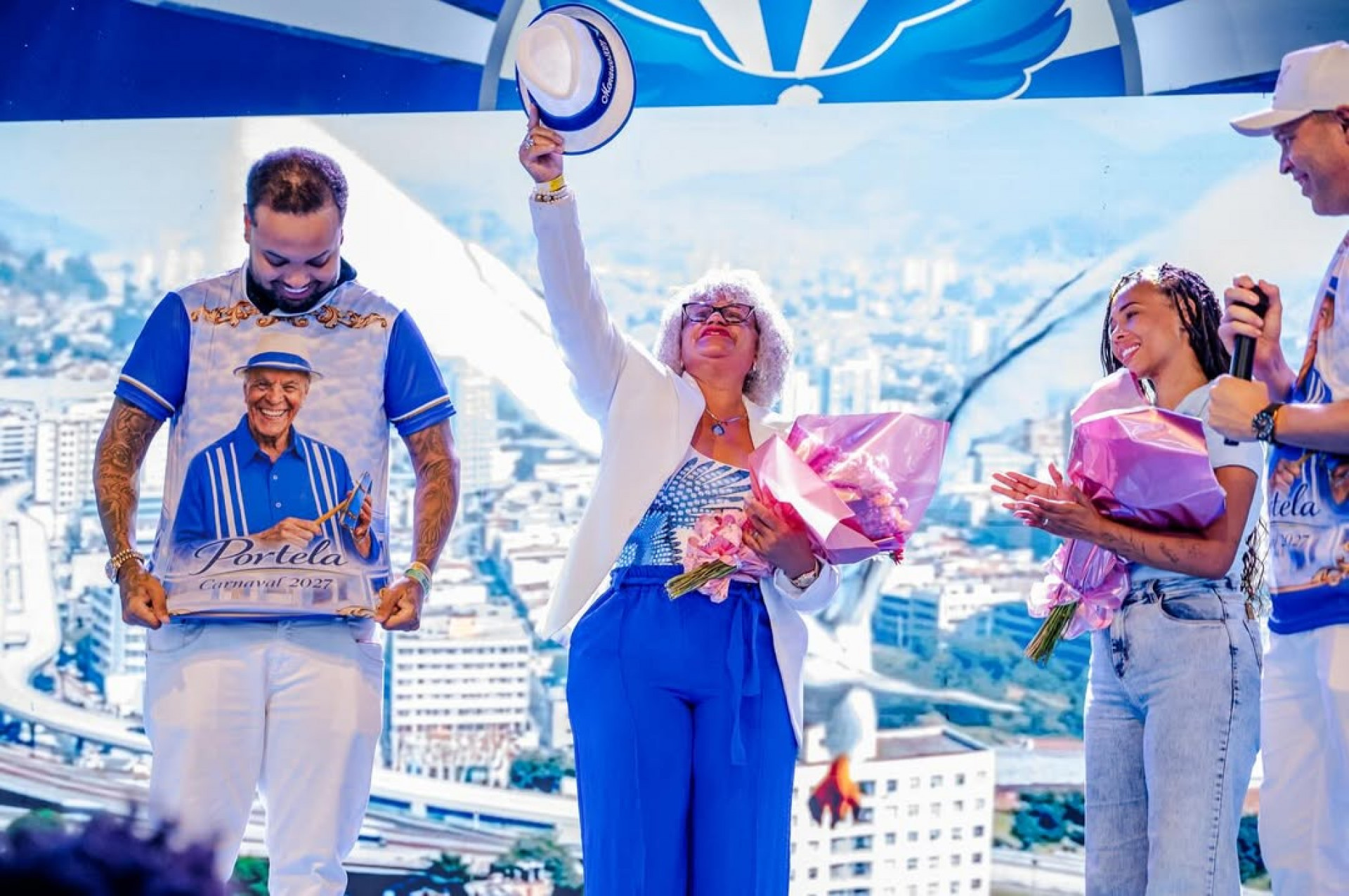 Viúva de Monarco, Dona Olinda, celebrou escolha do enredo da Portela  - Reprodução/Instagram 