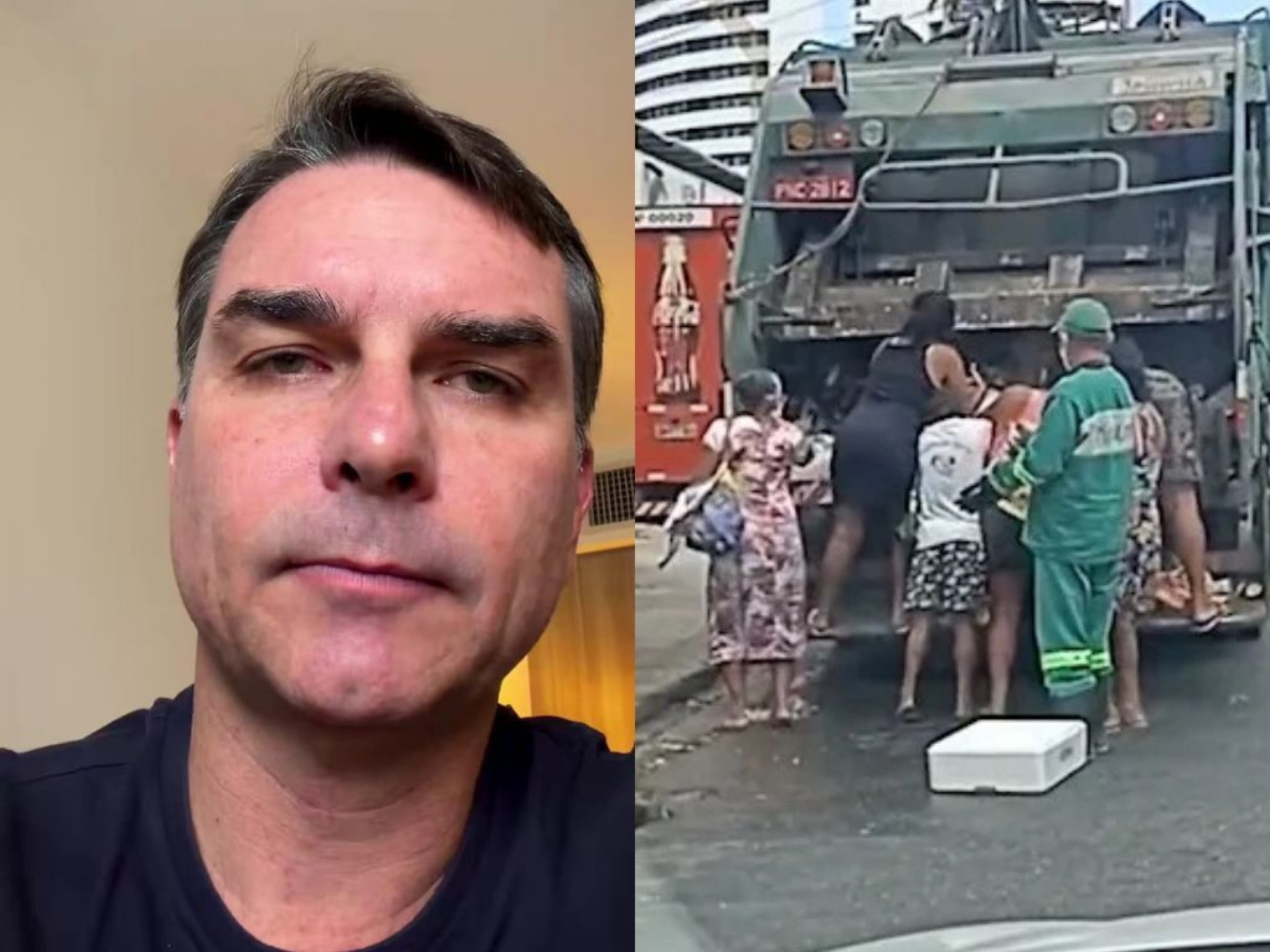 Flávio Bolsonaro usa vídeo sobre fome gravado durante o governo do pai para criticar Lula
