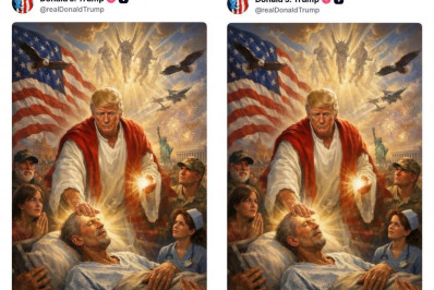 Após criticar o papa, Trump publica imagem de si mesmo como uma figura semelhante a Jesus