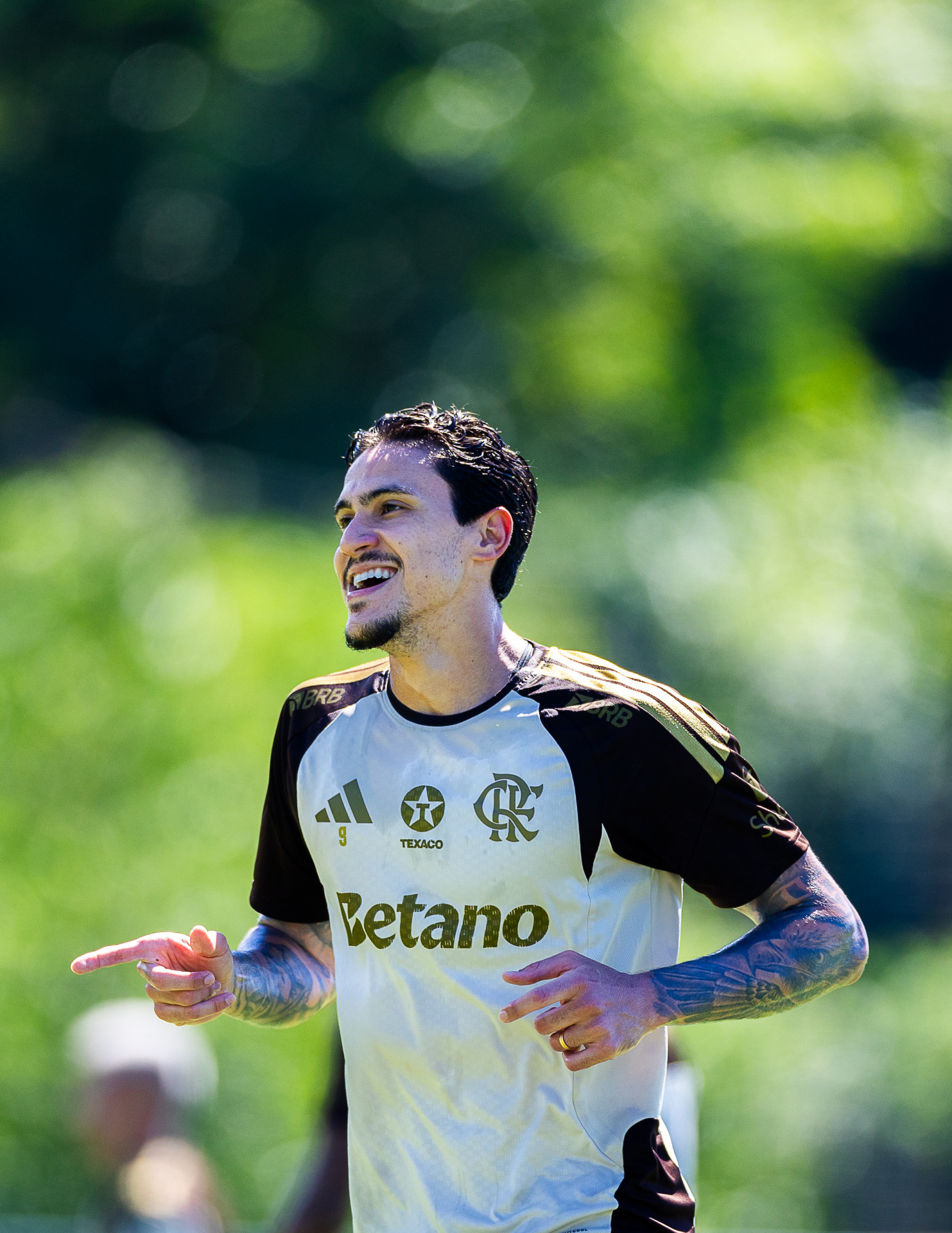 Pedro em treino