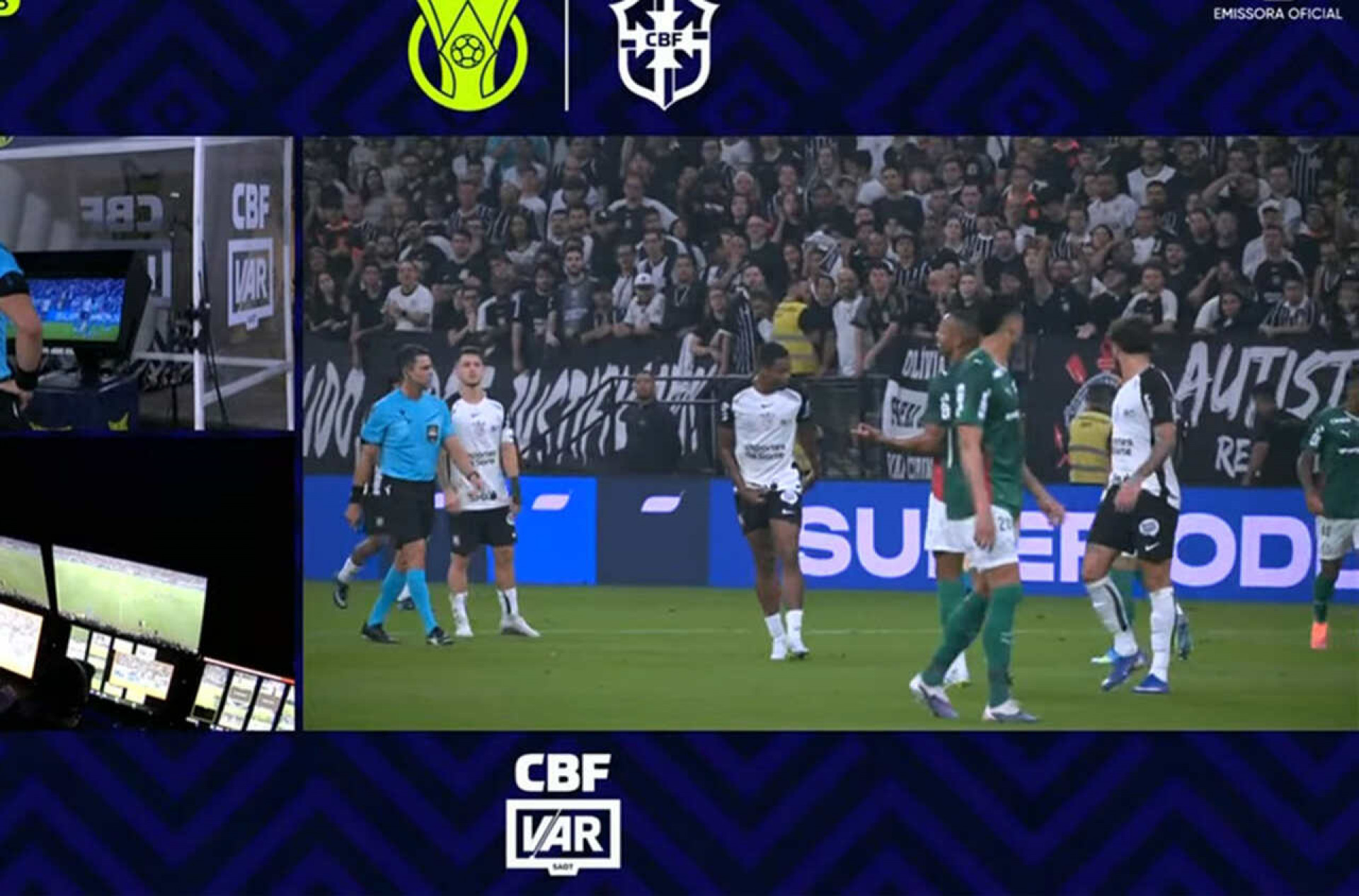 Narrador cita “jogo pobre” do Palmeiras diante do Corinthians