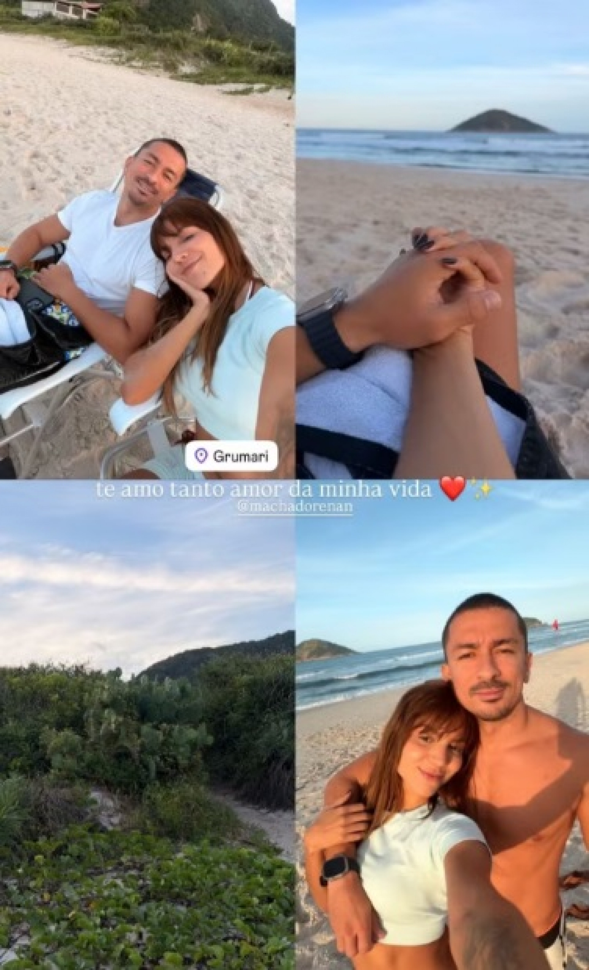 Hariany abre álbum com namorado, irmão de Anitta, e se declara nas redes