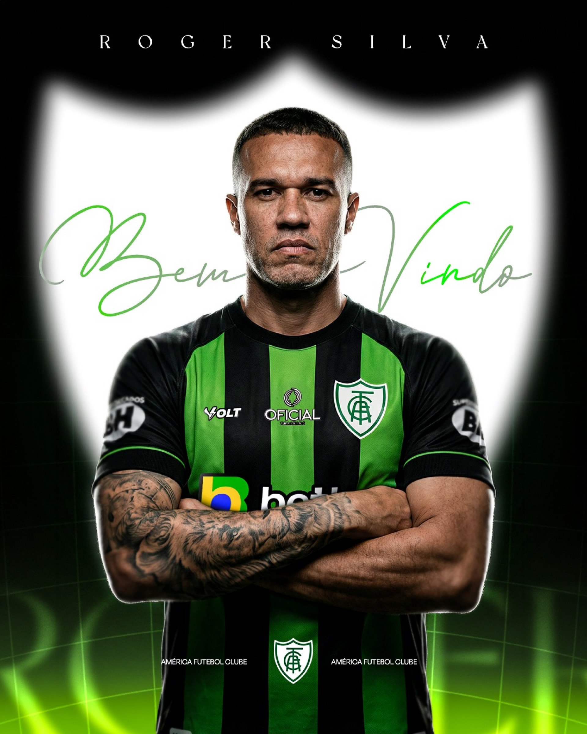 Am&eacute;rica-MG anunciou a contrata&ccedil;&atilde;o do t&eacute;cnico Roger Silva - Divulga&ccedil;&atilde;o/Am&eacute;rica-MG