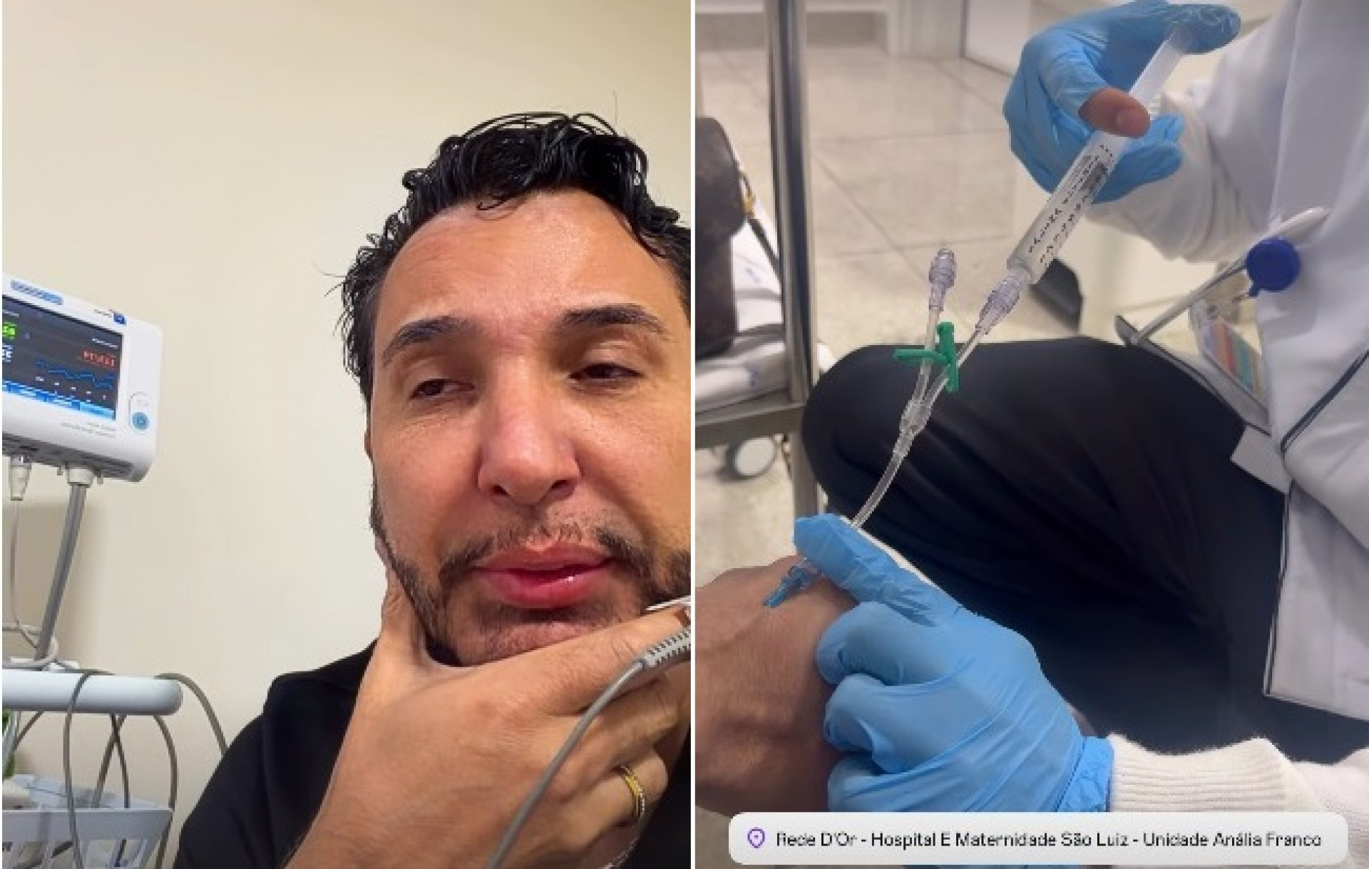 Rogério Alves passou por exame após incêndio em casa  - Reprodução/Instagram