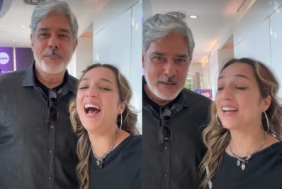 Ex-BBB Samira comete erro ao encontrar William Bonner