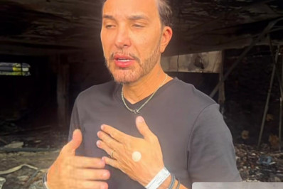 Pai de MC Gui recebe alta hospitalar e mostra casa destruída por incêndio: 'Dói'