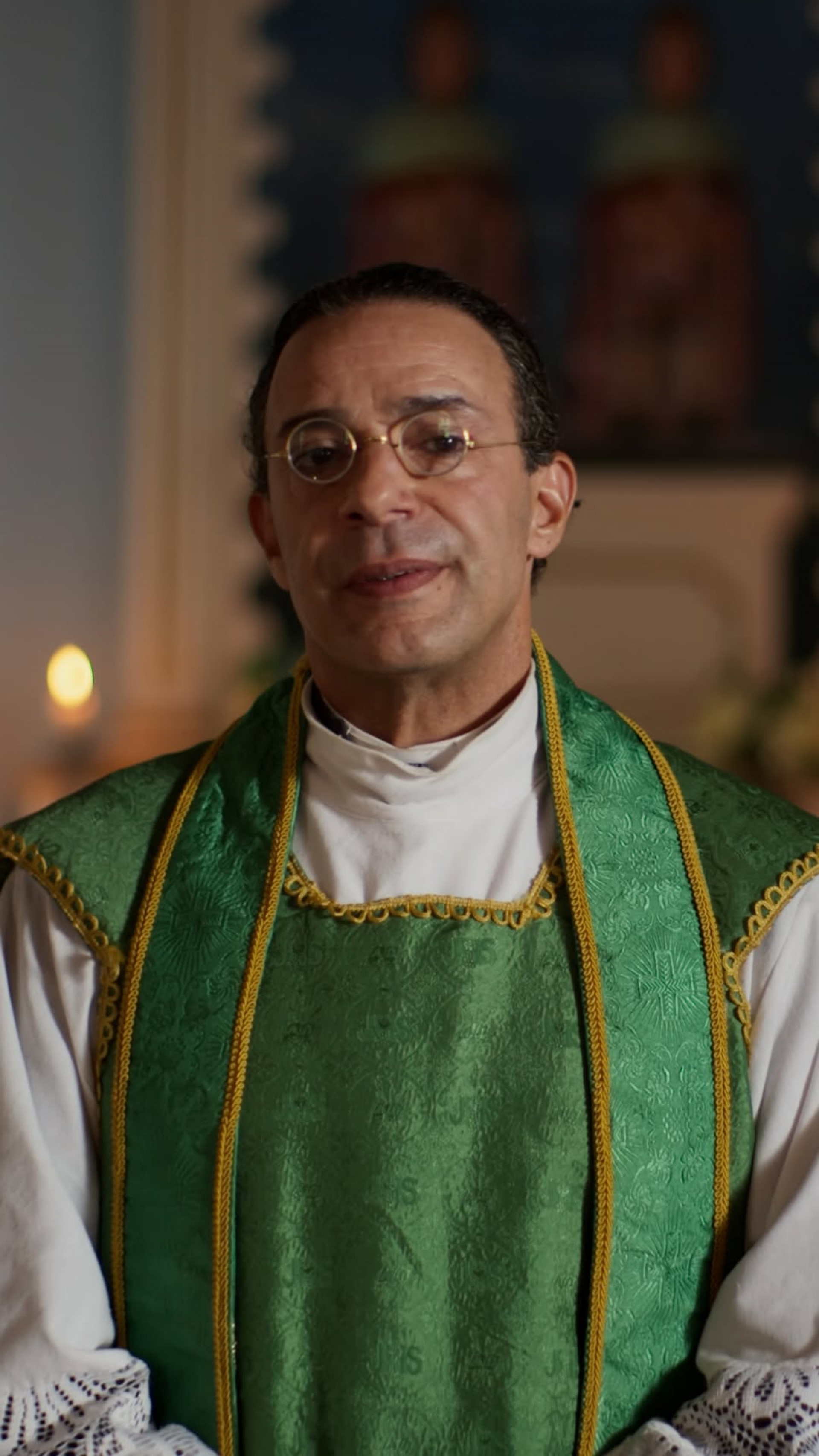 Marcelo Médici vive padre em 'A Nobreza do Amor' - Reprodução / TV Globo