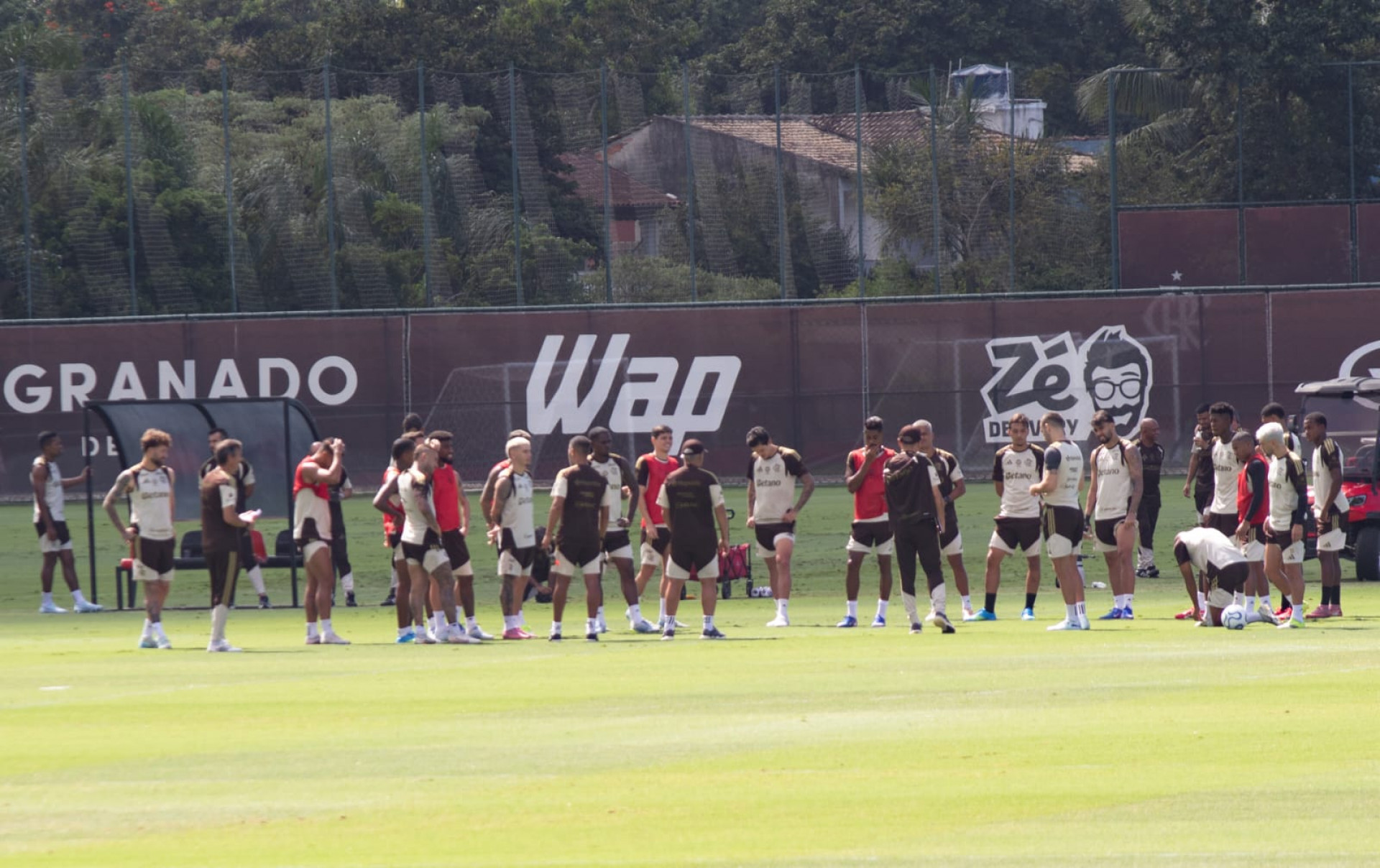Treino desta terça-feira (14) foi aberto à imprensa - Érica Martin / Agência O Dia