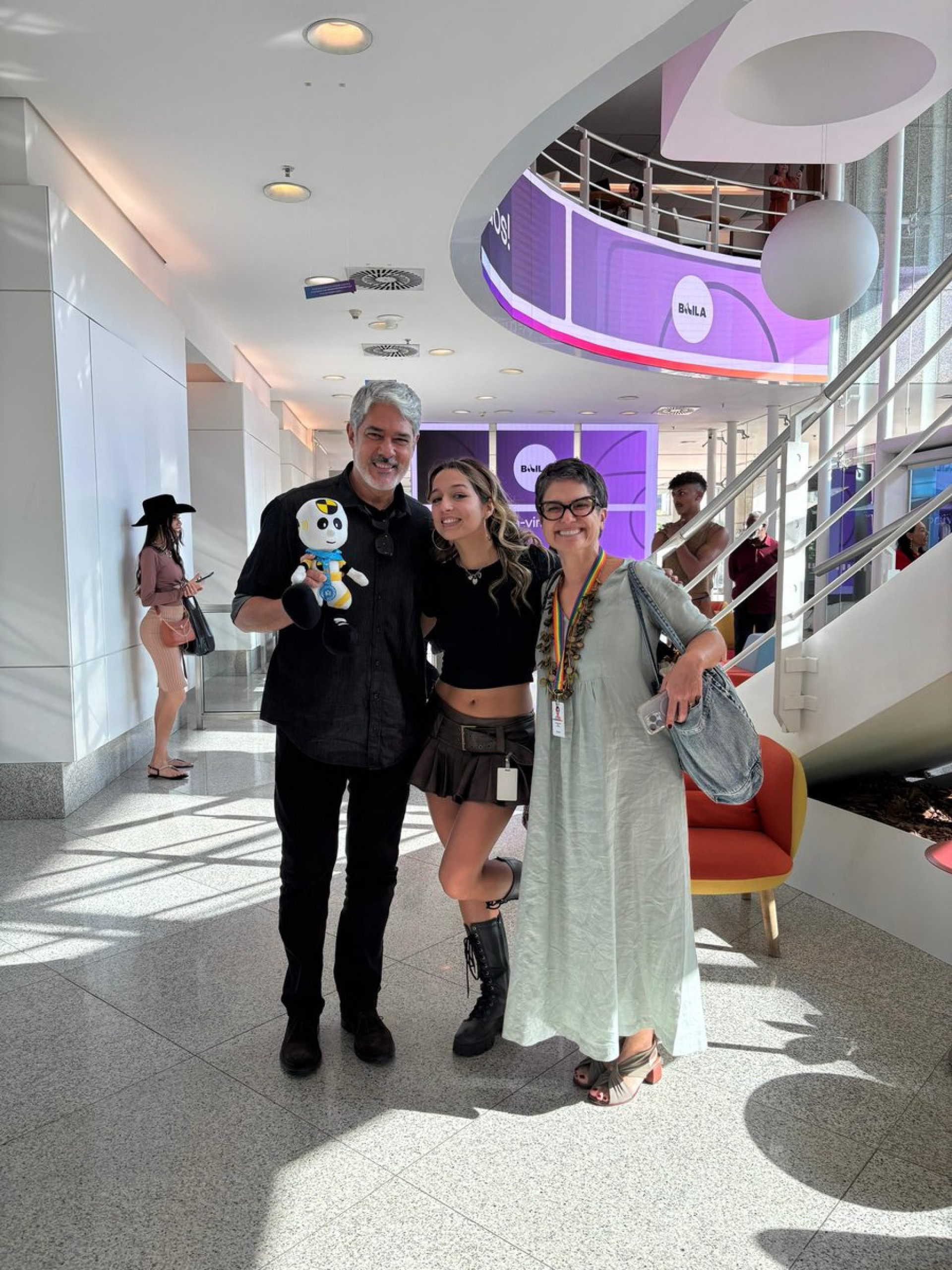 William Bonner, Samira e Sandra Annenberg - Reprodução/Instagram