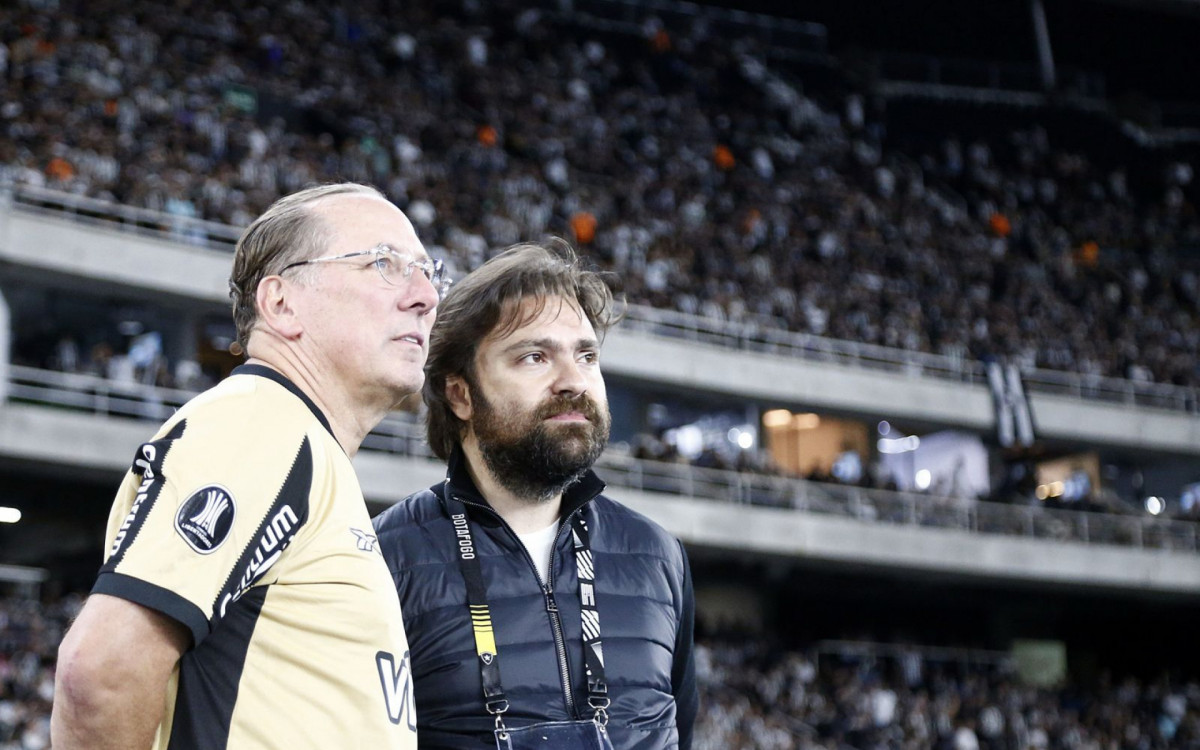 John Textor com o presidente do Botafogo social, João Paulo Magalhães - Vítor Silva / Botafogo