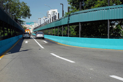 Ponte Pequetito Amorim, em Volta Redonda, é reaberta após passar por manutenção preventiva