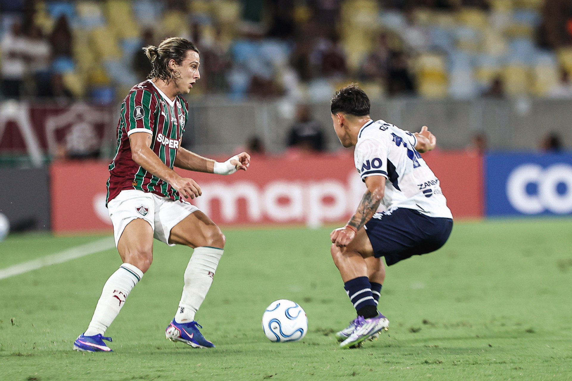 Rio de Janeiro, Brasil - 15/04/2026 - Estádio Maracanã.   
Fluminense enfrenta o Independiente Rivadavia esta noite no Maracanã pela 2ª rodada da fase de grupos da Conmebol Libertadores 2026.  - Lucas Merçon/Fluminense
