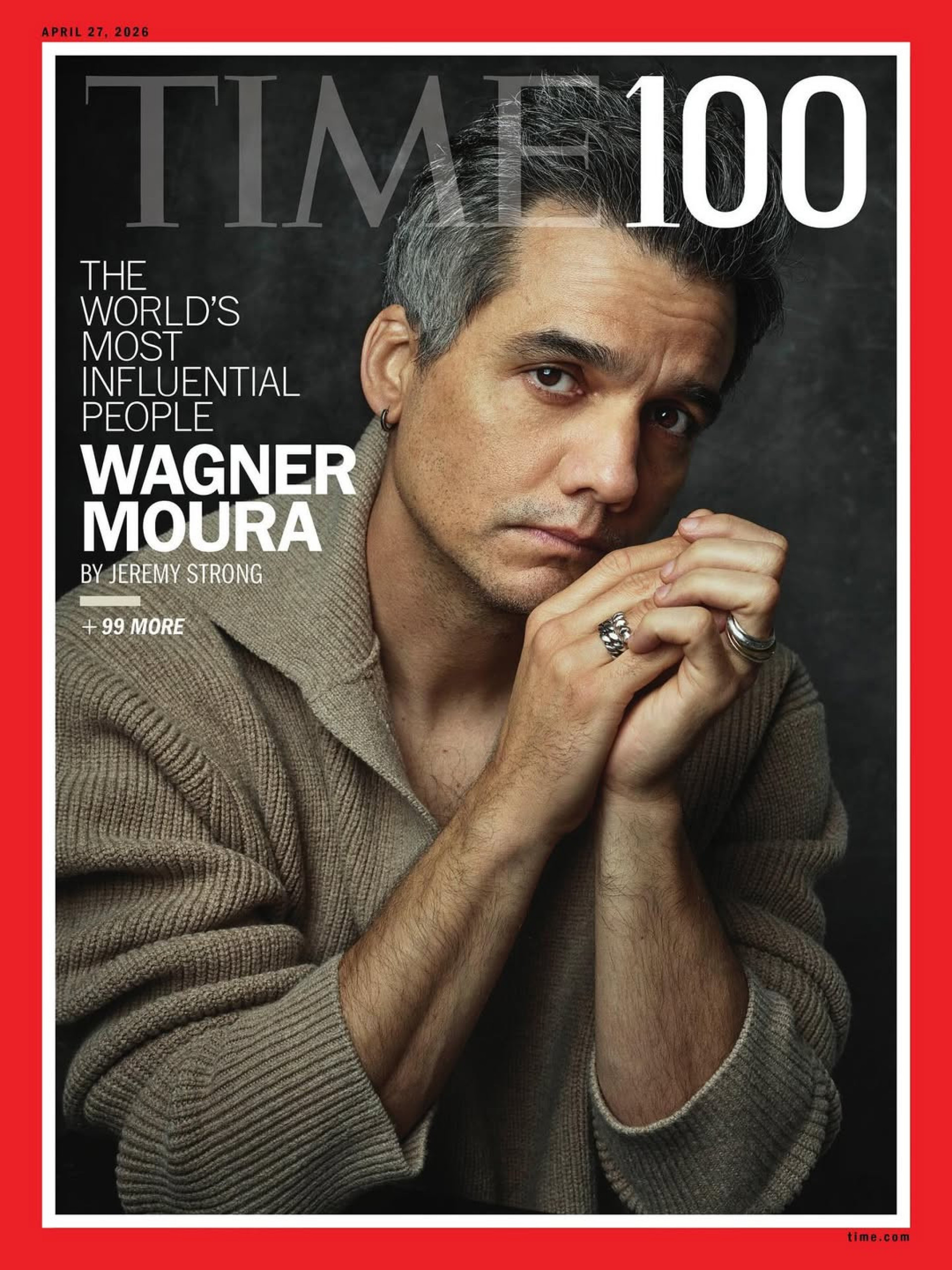 Wagner Moura &eacute; capa da revista Time  - Reprodu&ccedil;&atilde;o/Instagram 