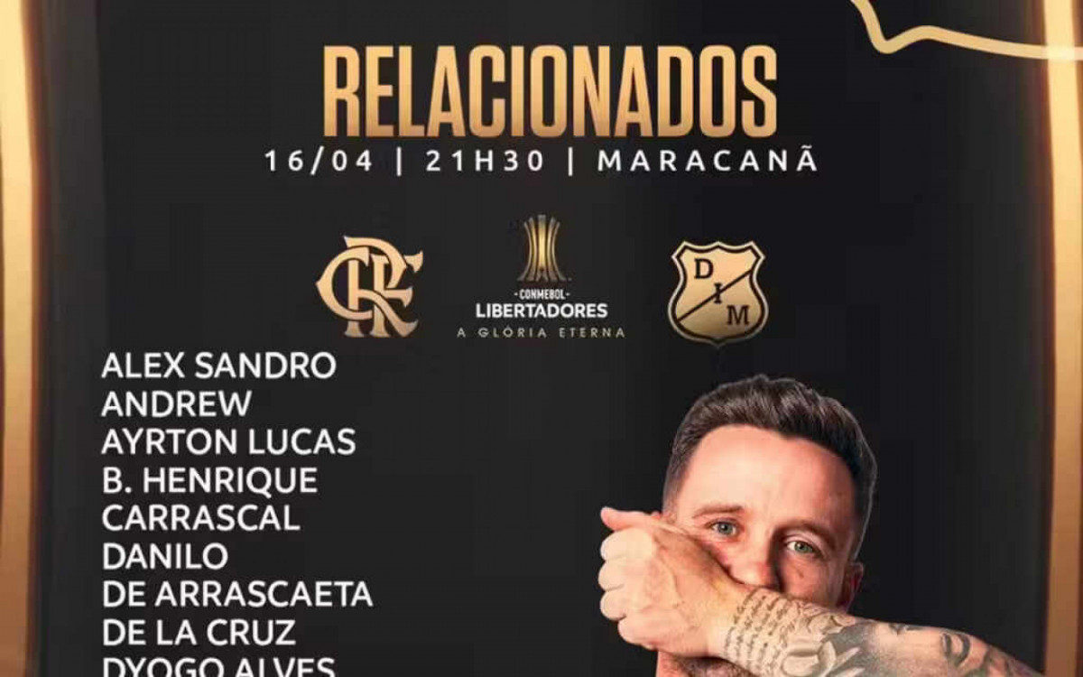 Flamengo pode ter estreia de jogador contra o Independiente Medell&iacute;n; veja os relacionados