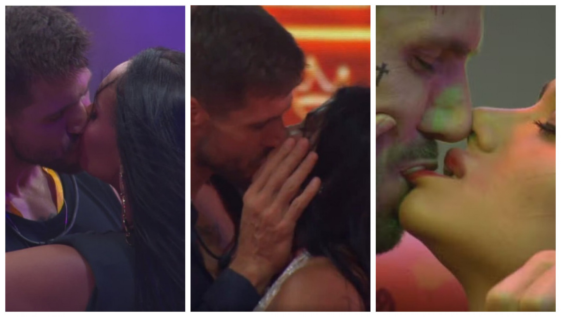 Jonas beijou Maxiane, Marciele e Jordana no reality show - Reprodu&ccedil;&atilde;o TV Globo