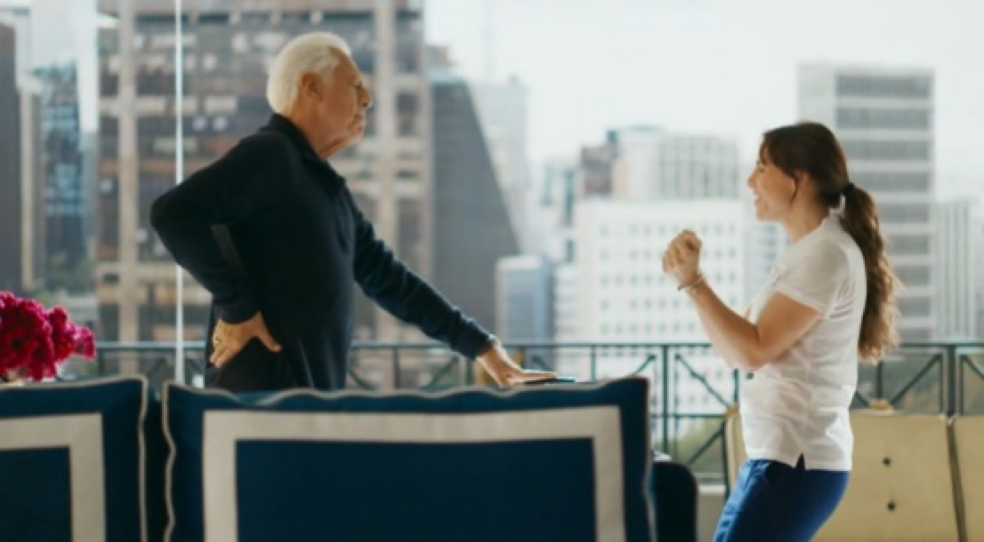 Antonio Fagundes e Leticia Colin em chamada da trama  - Reprodução de Vídeo