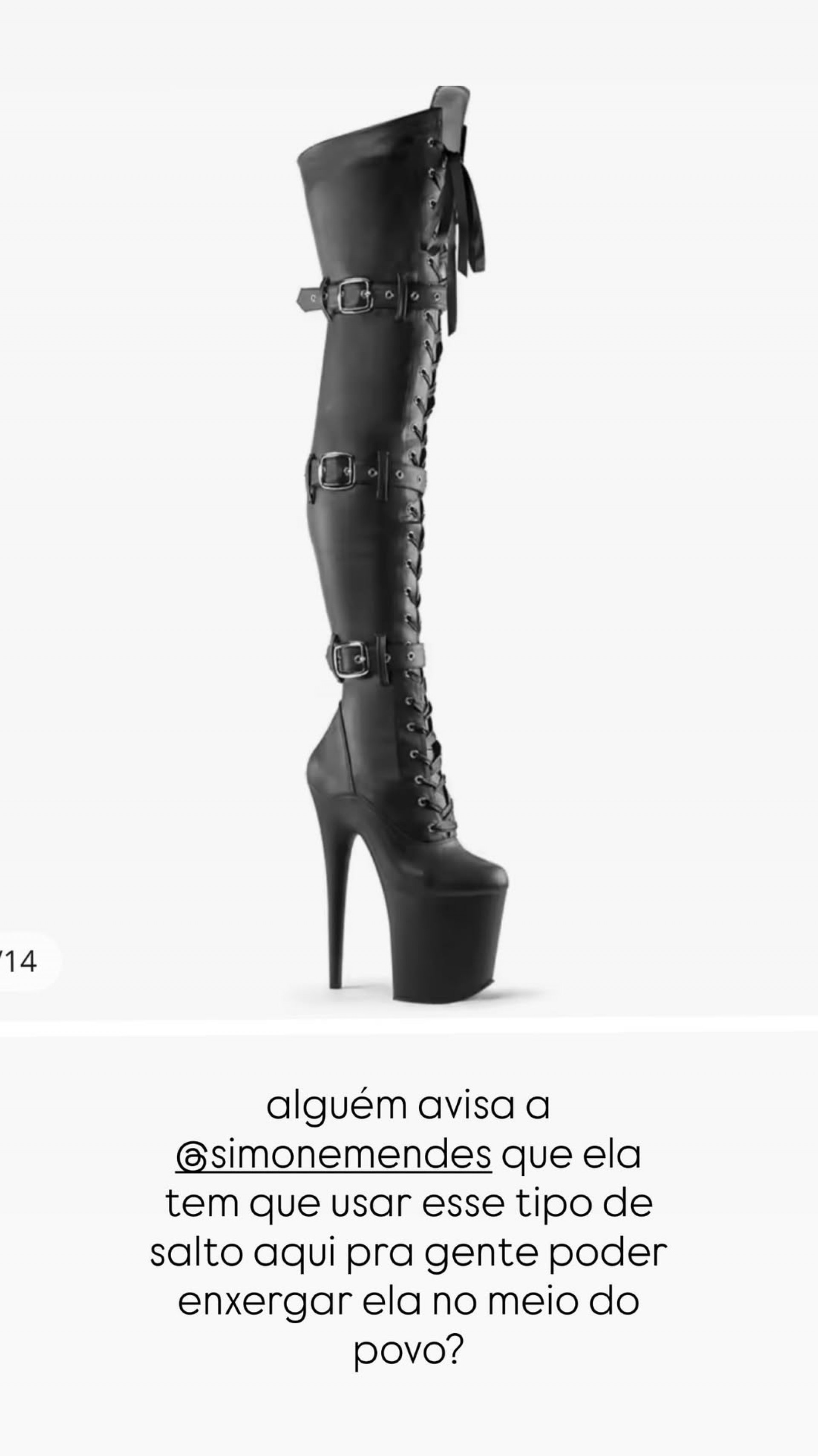 Ana Castela sugere que Simone Mendes use essa bota para ser vista - Reprodução / Instagram