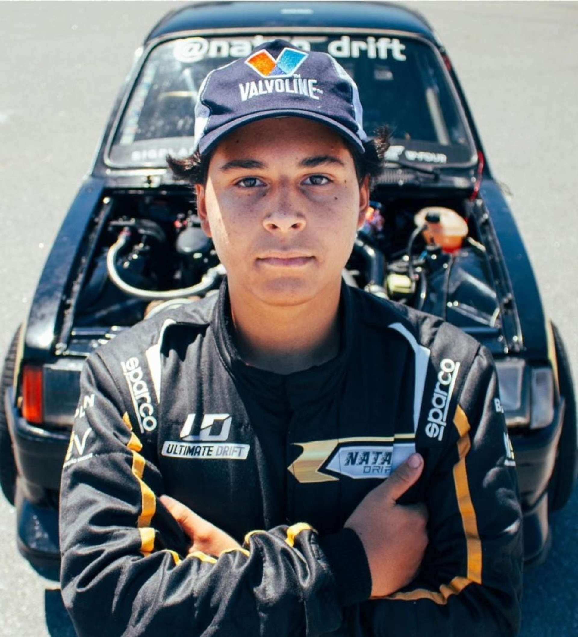 O piloto est&aacute; bem animado para as competi&ccedil;&otilde;es de Drift