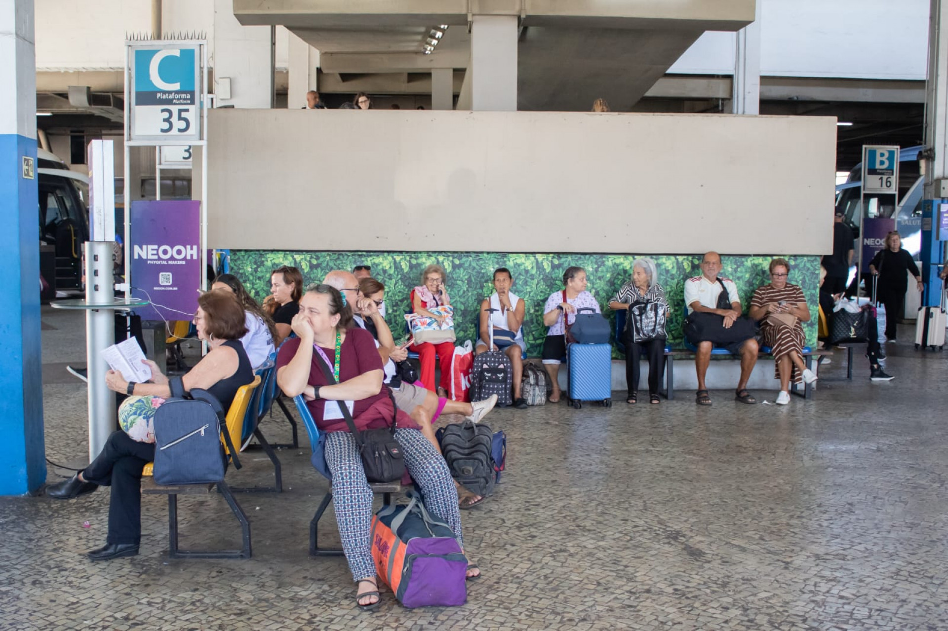 Mais de 350 mil passageiros devem passar pela rodoviária entre os dias 17 e 27 - Érica Martin / Agência O Dia