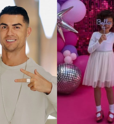 Filha caçula de Cristiano Ronaldo faz 4 anos e ganha festão