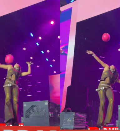 Ana Castela mostra habilidade no futevôlei durante show