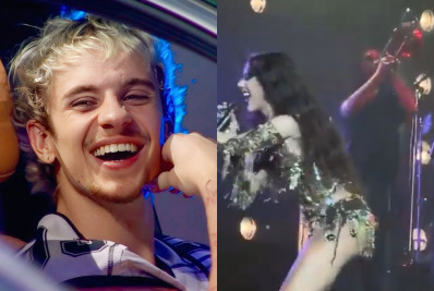 Marina Sena se surpreende em show ao descobrir que Juliano Floss é finalista no 'BBB 26'; veja