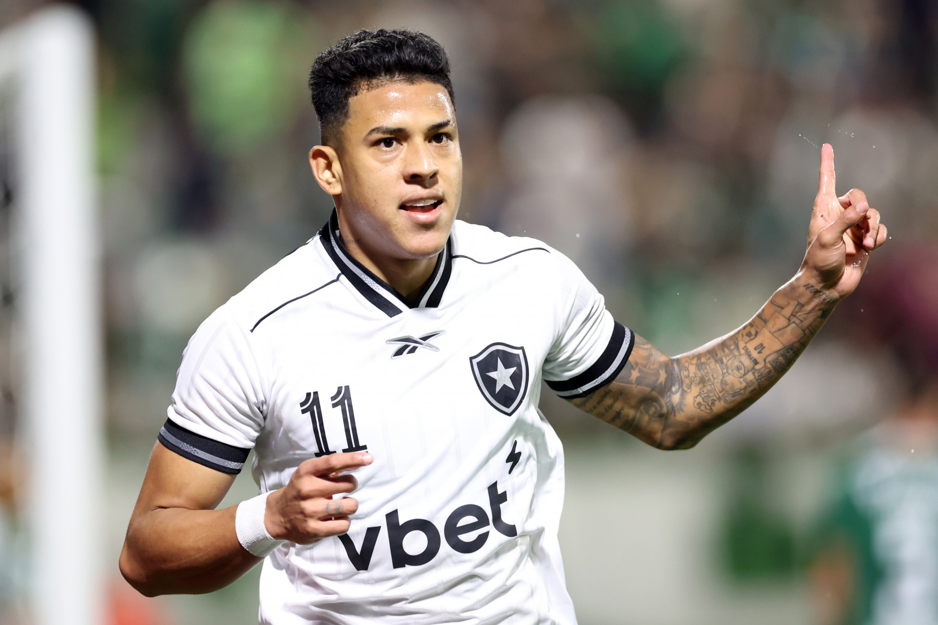 Matheus Martins celebra gol marcado pelo Botafogo sobre a Chapecoense, na Arena Condá - Vítor Silva / Botafogo