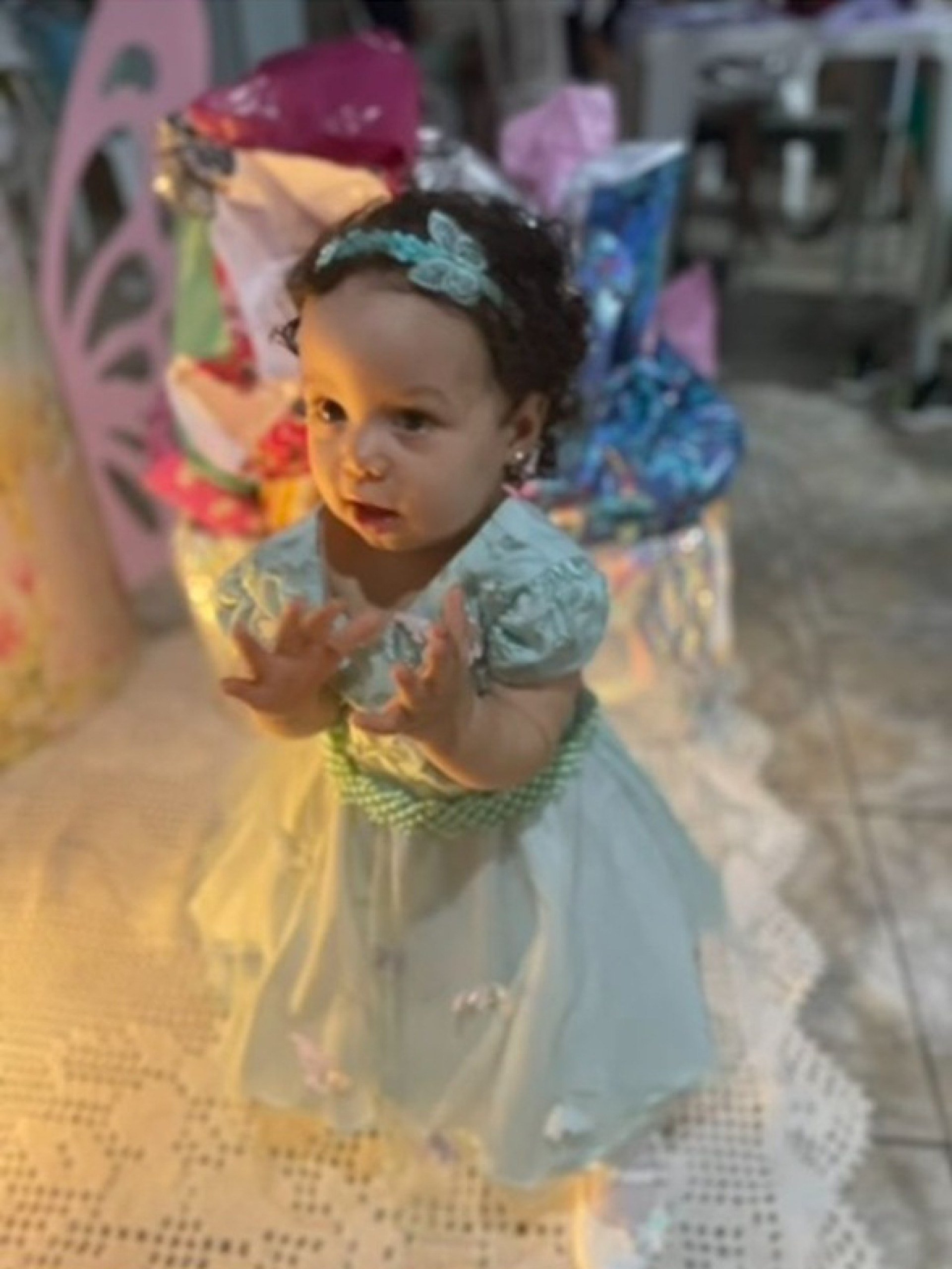 A menina Aylla dos Santos Lahyre de Oliveira tinha de 1 ano e 6 meses