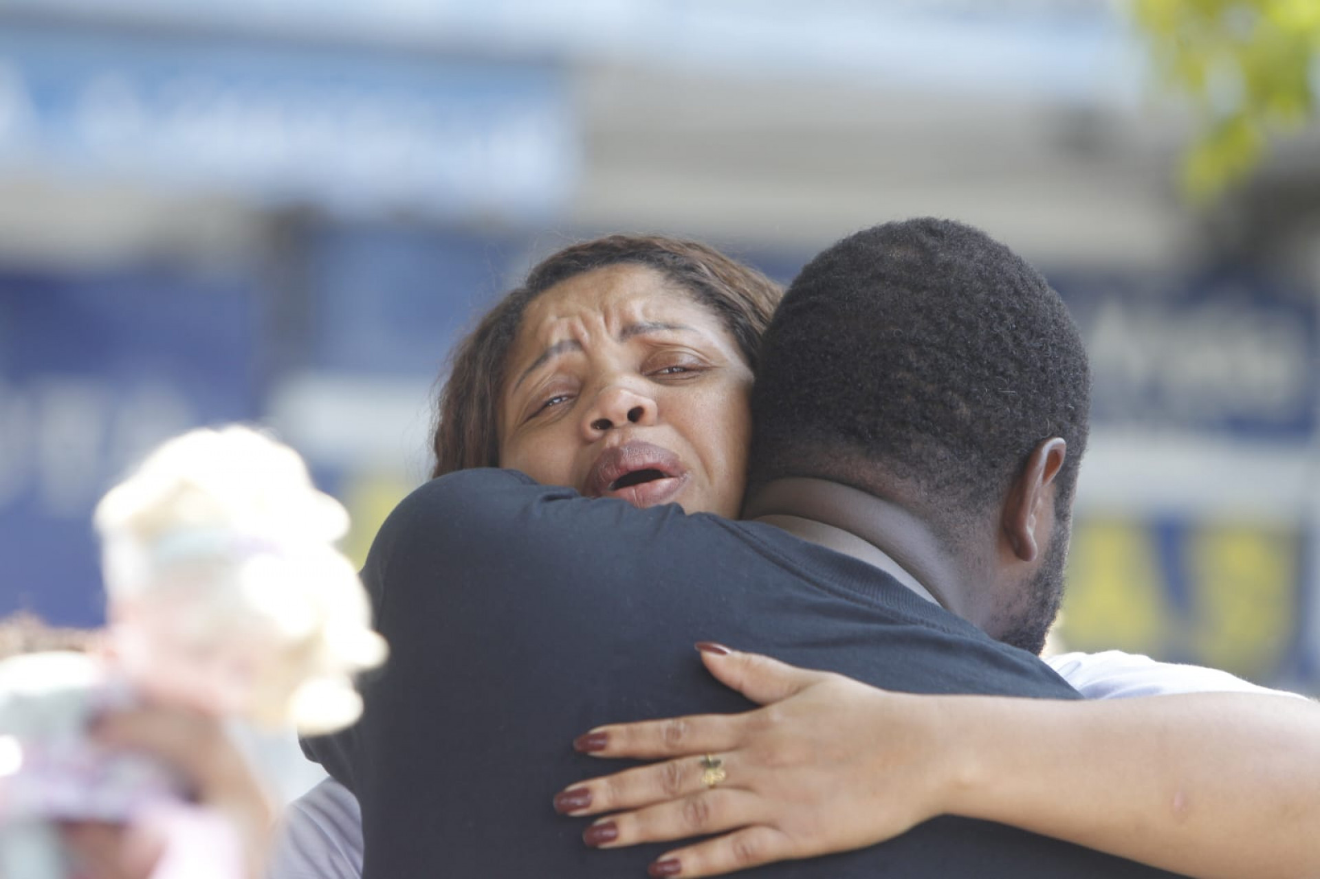 Familiares de Aylla Lahyre de Oliveira realizaram manifestação pedindo justiça - Reginaldo Pimenta / Agência O Dia