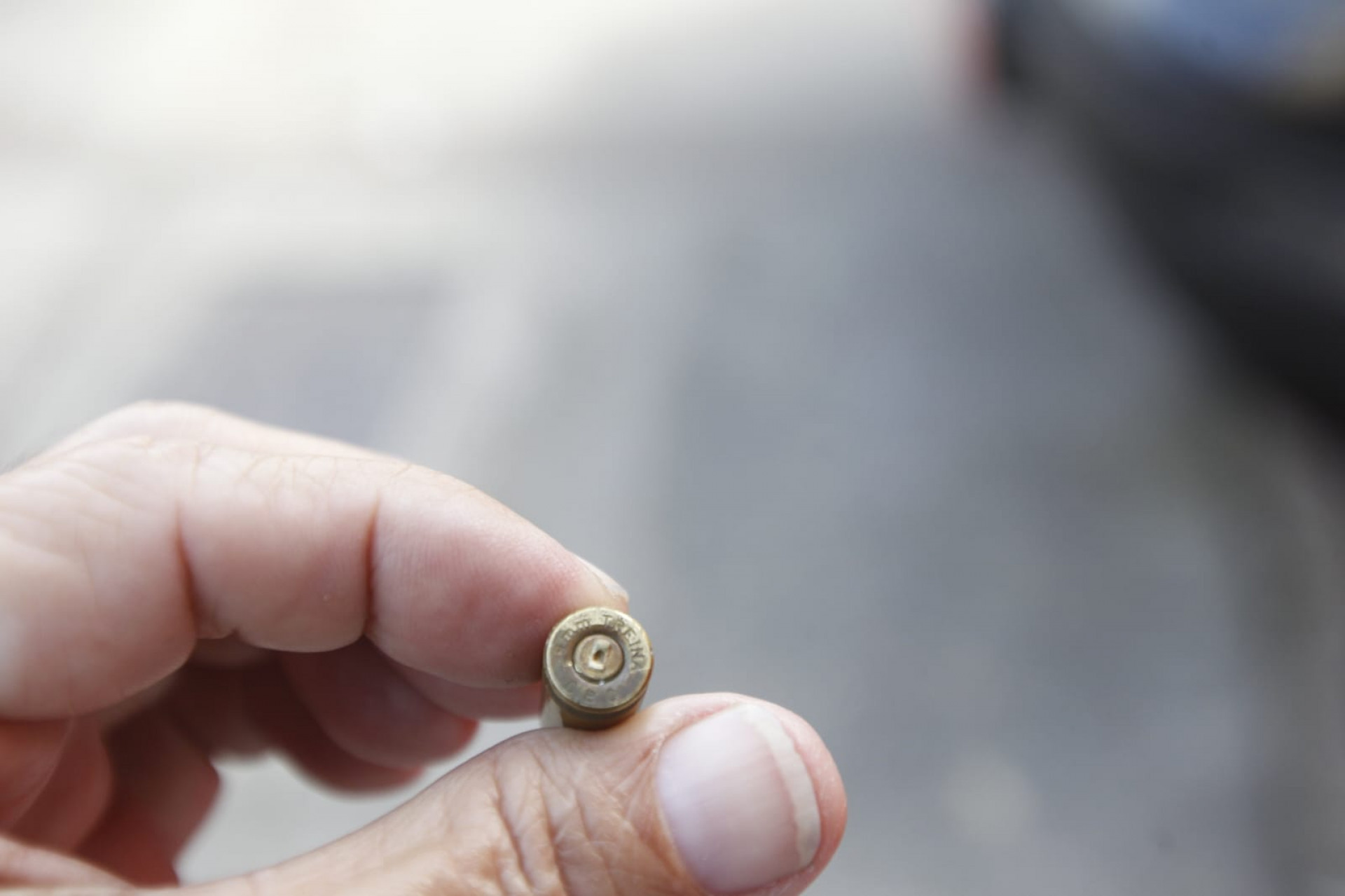 Munição de 9mm encontrada tinha a descrição 