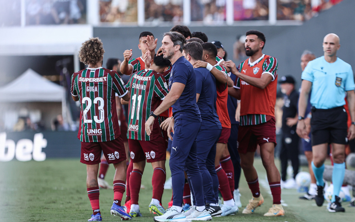 Comemora&ccedil;&atilde;o dos jogadores do Fluminense
