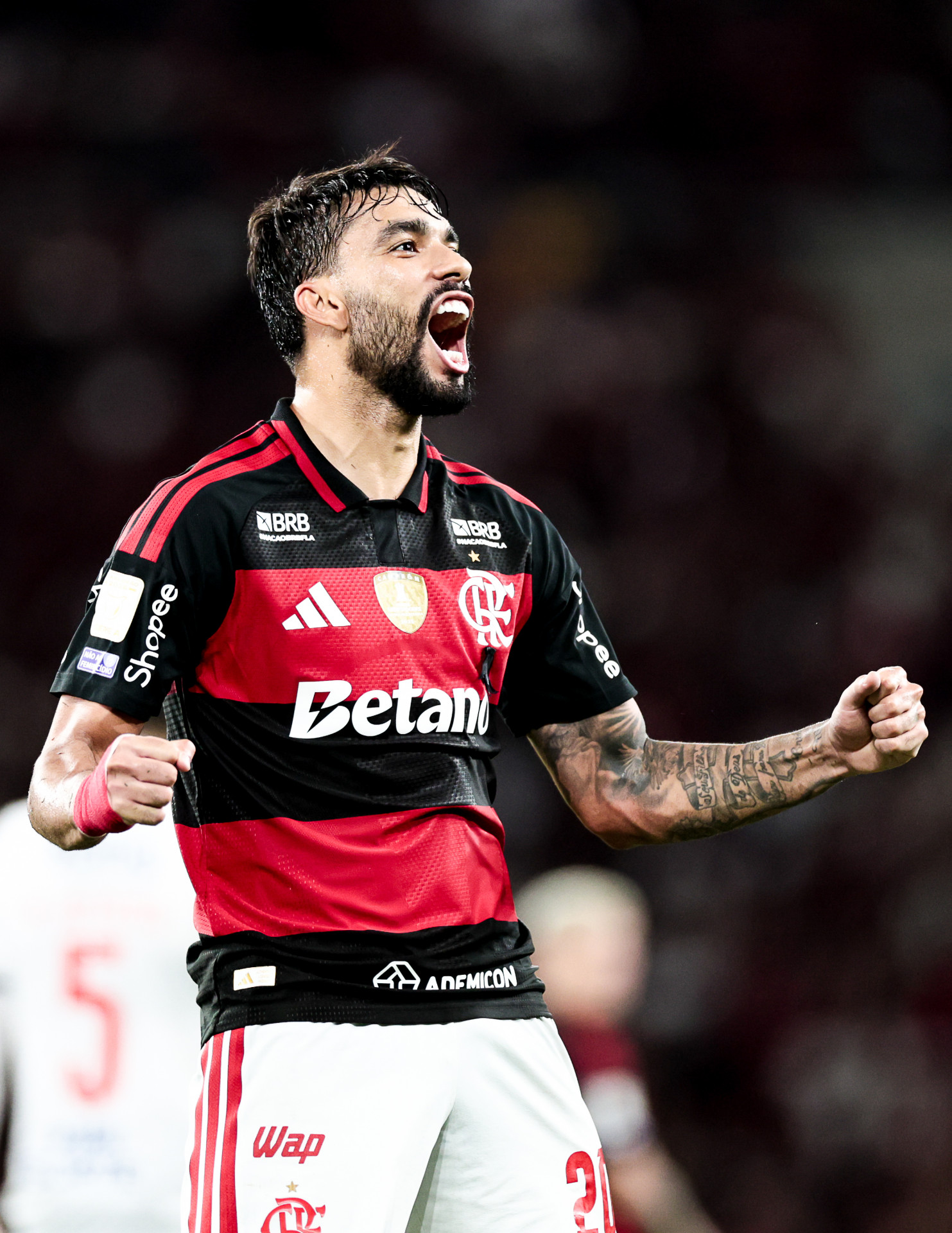 Lucas Paquet&aacute; fez o segundo gol do Flamengo -  Gilvan de Souza/Flamengo