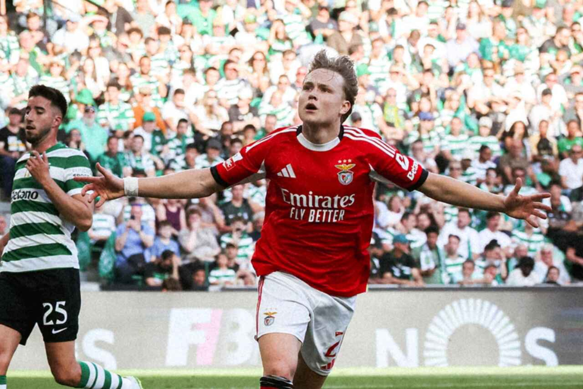 Benfica vence o d&eacute;rbi de Lisboa contra o Sporting