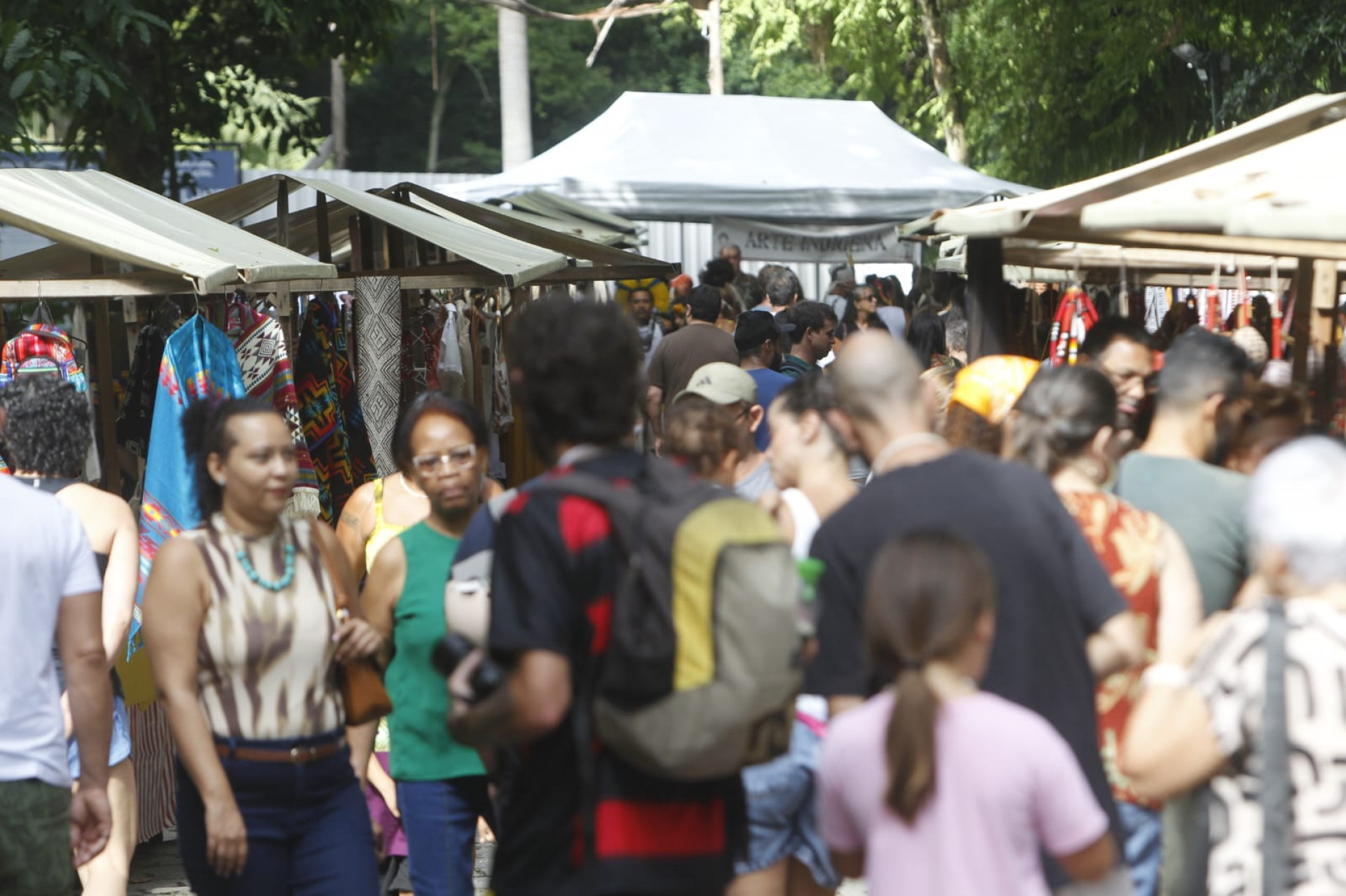 Feira no Parque Lage celebrou Dia dos Povos Originários - Reginaldo Pimenta / Agência O Dia