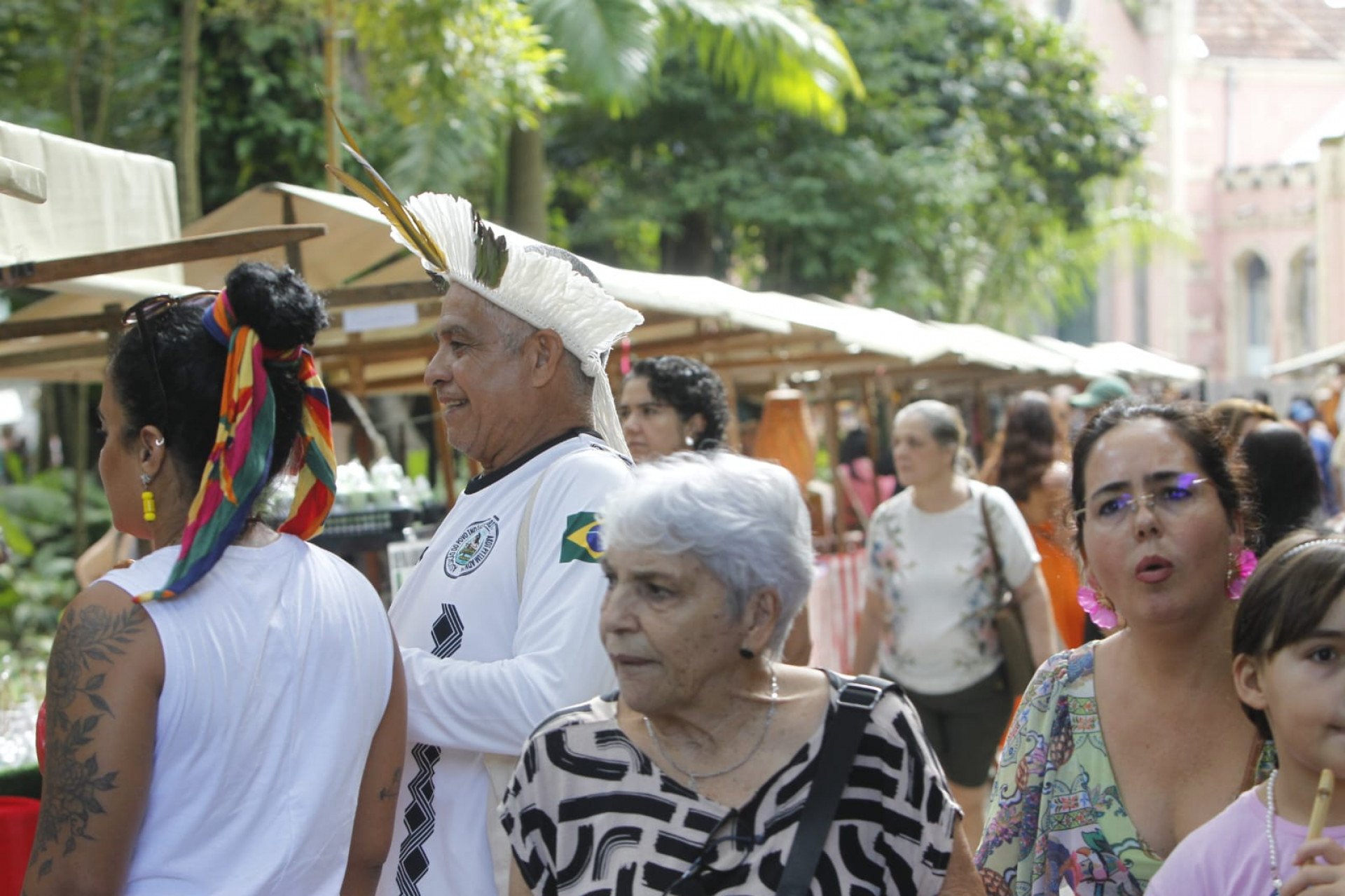Feira no Parque Lage celebrou Dia dos Povos Originários - Reginaldo Pimenta / Agência O Dia
