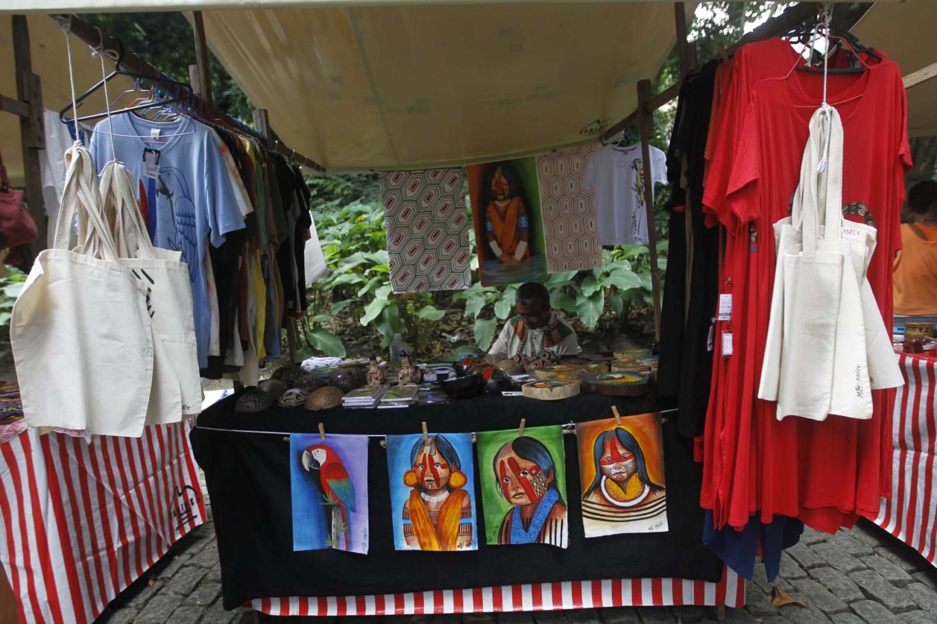 Feira no Parque Lage celebrou Dia dos Povos Originários - Reginaldo Pimenta / Agência O Dia