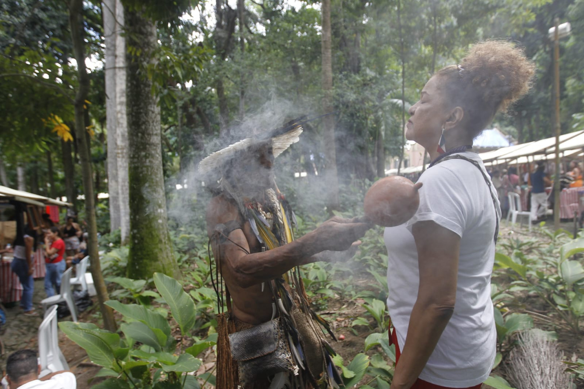 Feira no Parque Lage celebrou Dia dos Povos Originários - Reginaldo Pimenta / Agência O Dia